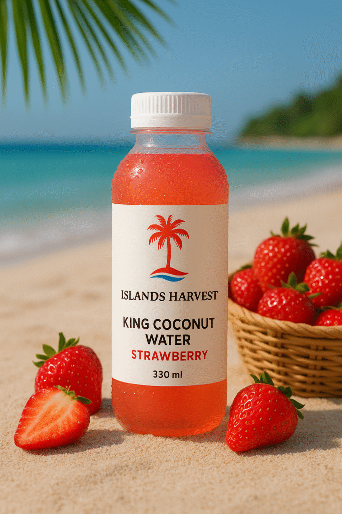 King coconut water with strawberry